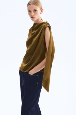 Blusa drapeada de sat?n - H&m фото 4