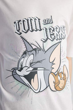 Футболка оверсайз с короткими рукавами Tom & Jerry для девочек - Defacto фото 8