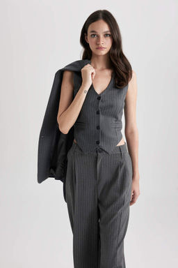 Полосатый жилет - Defacto фото 2