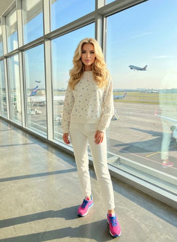 K13323 Свитшот (плотный хлопок) БЕЛЫЙ