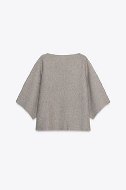 KNIT SWEATER WITH LAPEL NECK - Zara фото 7