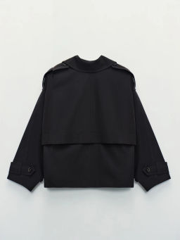 Двубортный укороченный тренч ZR2604102214-27 / Zarina  фото 9