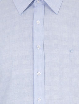 Синяя зауженная рубашка с длинным рукавом - Cacharel фото 6