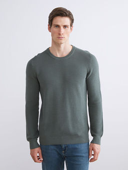 Bisiklet Yaka Erkek Triko Kazak