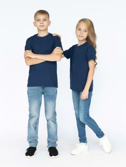 Футболка детская темносиняя