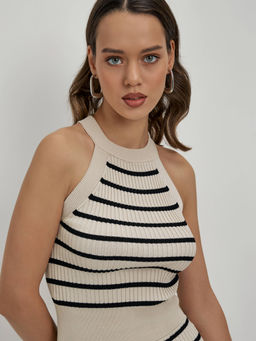 CONTE LDK 2336 Юбка женская beige-black - Conte elegant фото 6