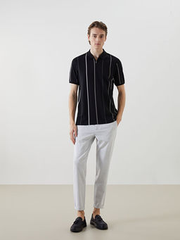 Polo Yaka K?sa Kollu ?izgili Pike Erkek Ti??rt