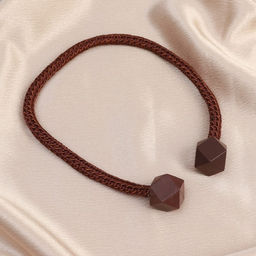 Цена за 3 шт. Подхват для штор Камушки, d = 3 51 см, цвет тёмно-коричневый - Арт узор фото 2