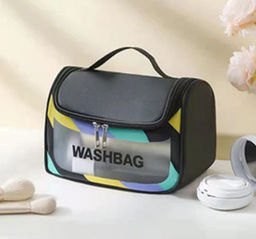 Дорожная прозрачная сумка WASH BAG 23*19см (3155) Черная