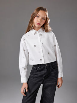 ACOOLA / Блузка детская для девочек Fara белый