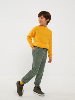 Beli Lastikli Basic Kadife Erkek ?ocuk Jogger Pantolon