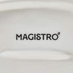 Блюдо овальное Magistro «Лакомка», 20×13,5×1,5 см, фарфор, цвет белый