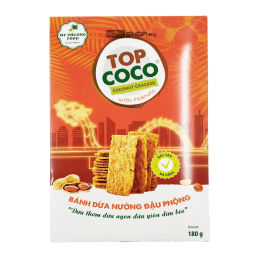 Кокосовые крекеры с арахисом Топ Коко (Top Coco), Вьетнам, 180 г