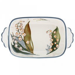 Ландыши Блюдо (шубница) фарфоровое 232х134х57мм, с ручками, с деколью, отводка, в индивидуальной коробке (Китай) - Домашняя Мода фото 11