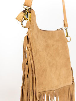Сумка замшевая с бахромой через плечо №1134/26 - Ганг фото 4