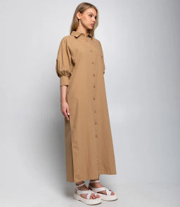 Платье #ОКТ035010, бежевый