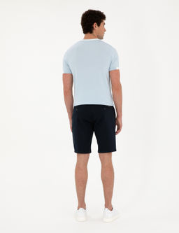 Lacivert Slim Fit Dokuma _ort