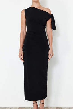 TRENDYOLMILLA Limited Edition Cok Renkli Cicek Bask?l? Orme Maxi Esnek Kalem Elbise TWOSS24EL00563  фото 5