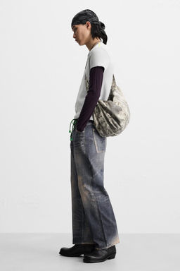 DISTRESSED FABRIC BAG - Zara фото 2