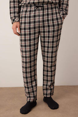 TRENDYOL MAN Siyah Regular Fit Ekose Dokuma Pijama Tak?m? TMNAW22PT1078 - Trendyolmilla фото 9
