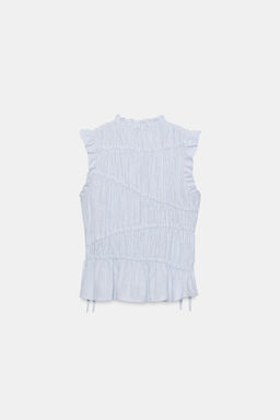 TOP EL?STICO RAYAS / Azul / Blanco