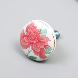 Ручка для шкатулки керамика, металл Пион 3,8х3,8х2,8 см - Simaland фото 2