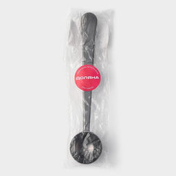 Цена за 2 шт. Ложка для кофе Доляна Aroma, 15 мл, с зажимом, нержавеющая сталь, чёрная