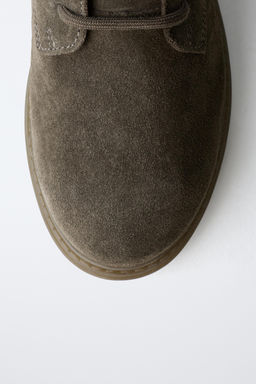 LEATHER ANKLE BOOTS - Zara фото 6