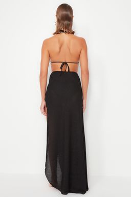TRENDYOLMILLA Siyah Maxi Dokuma Aksesuarl? Plaj Etegi TBESS23ET00015  фото 5