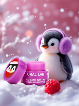 Цена за 5 шт. Бальзам для губ, 3 г, аромат ягодного мармелада, URAL LAB  фото 15