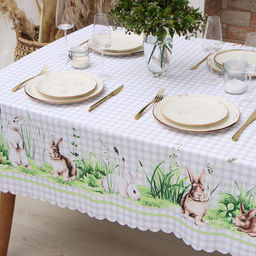 Скатерть Доляна Easter joy 145*220 см, 100% п/э  фото 4