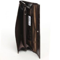 Портмоне женское Croco-ПР-952 натуральная кожа 3 отд, 5 карм, коричневый крокодил (238) 235102 фото 3
