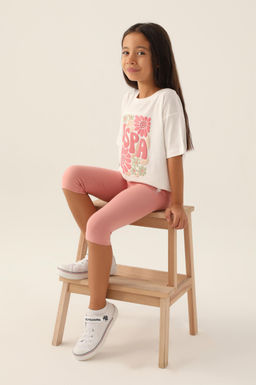 Кремовый пижамный комплект для девочки - U.s. polo assn фото 7