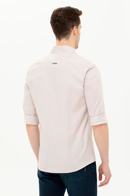 U. S. Polo Assn / Мужская базовая рубашка с длинным рукавом Stone - U.s. polo assn фото 4