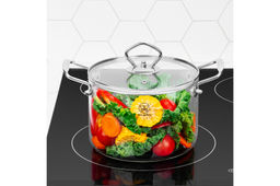 Кастрюля 1,5 л 23*16*16 см Crystal glass с крышкой