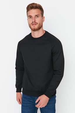 Siyah Regular/Normal Kesim __i Polar/S_cak Tutan Sweatshirt TMNAW23SW00189
