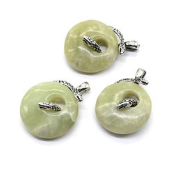 Подвеска с нефритом Змея в кольце 30*40мм