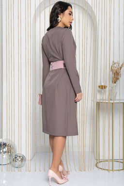 Платье Рахель (коричнево-розовое) П11434 - Lt collection фото 2