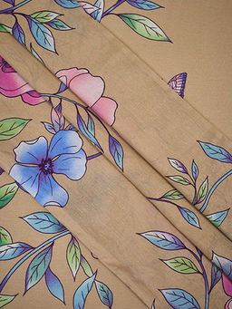 Простыня бязь на резинке - Маргарита, цвет бежевый 120х200х25