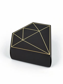 Цена за 5 шт. Коробка подарочная под бижутерию «Чёрная, тиснение», 10×9×3.5 см