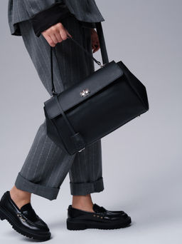 Кожаная сумка Nadi DBR 31356 черный фото 9