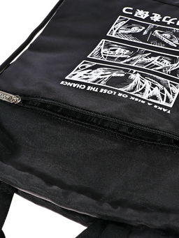 Мешок для обуви deVENTE на шнурке, с принтом, размер 46×1×33 см, чёрный