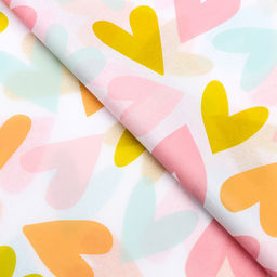 Цена за 10 шт. Бумага упаковочная тишью С любовью, 50 см ? 70 см, 17 грамм