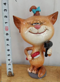 Цена за 2 шт. Фигурка Кот парикмахер 13,5 см / YX11065 /уп 2/48/ - Галеонтрейд фото 2