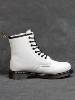 04-MB6021-2 WHITE Ботинки зимние женские (натуральная кожа, натуральный мех) - Фабричный китай фото 23