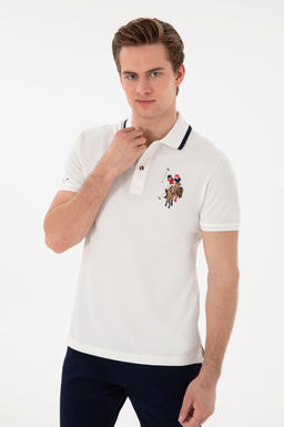 Erkek Slim Fit Polo Yaka Beyaz Basic Ti__rt Sepette S_rpriz _ndirim - U.s. polo assn фото 3