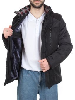 J83010 BLACK Куртка мужская зимняя NEW B BEK (150 гр. синтепон) - Фабричный китай фото 9