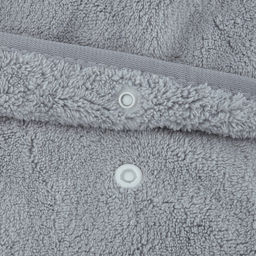 Полотенце (парео) махровое "Свежий букет" 70х175см, хлопок 100%, на резинке с липучкой, на кнопке, с вышивкой; с чалмой на пуговице 68х25см, серый (Китай)