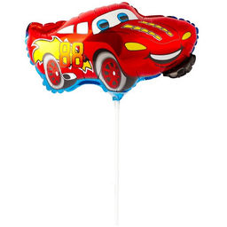 Цена за 5 шт. Воздушный шар фольгированный 13" «Машина», фигура, для палочки