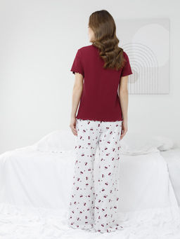 МП 20255/бордовый 1934 Н254 пижама жен